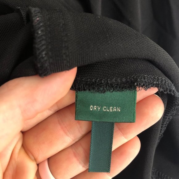 LRL Lauren Ralph Lauren Women's Size Medium Black Button Front Collared Dress - Picture 8 of 9